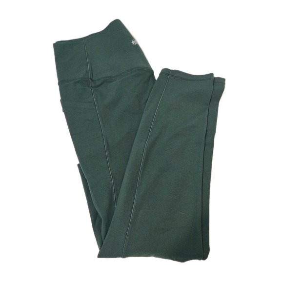 Athleta Salutation Stash High Rise 7/8 Leggings Pockets Green Size Medium NWT - Picture 8 of 8
